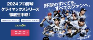 スカパーのプロ野球画面